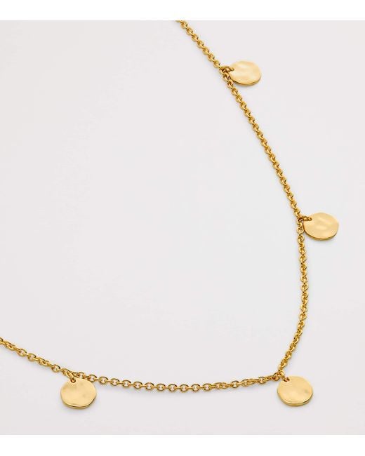 Monica Vinader Metallic Vermeil Mv Siren Muse Station Chain Necklace