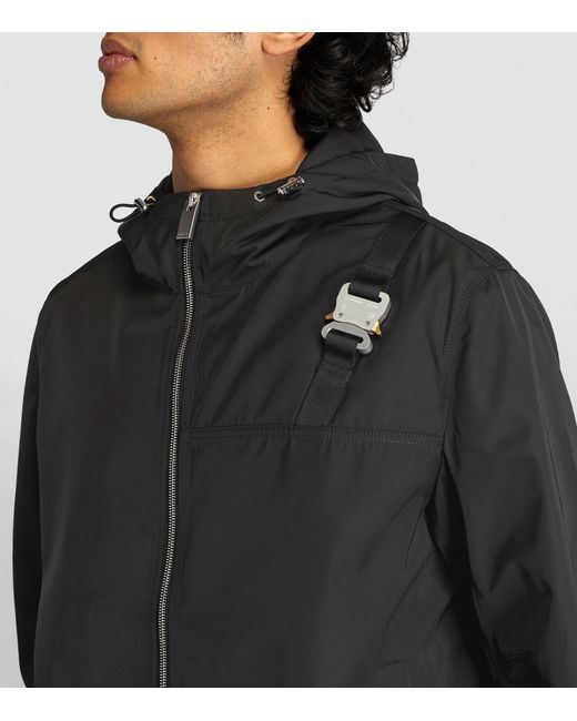 1017 ALYX 9SM Black Buckle-detail Windbreaker Jacket for men