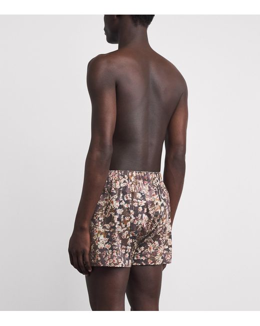 Sunspel Multicolor Cotton Printed Boxer Shorts for men