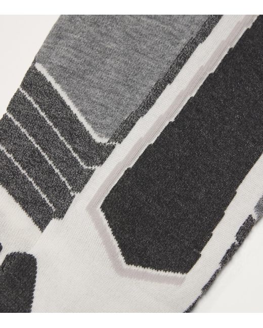 Falke White Cashmere-Blend Sk2 Skiing Socks