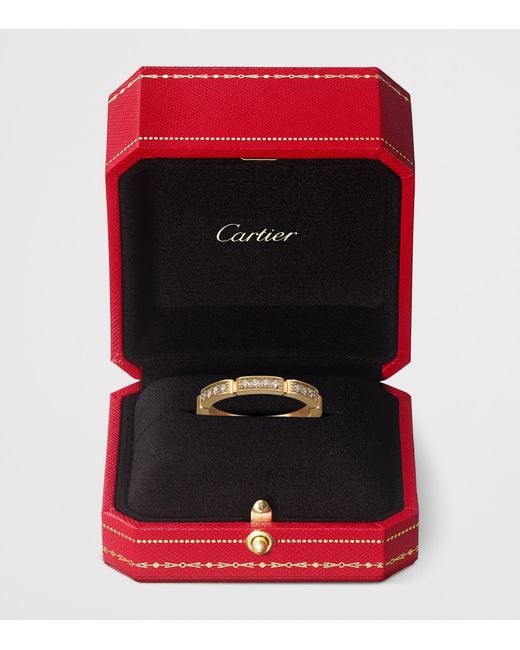 Cartier Metallic And Diamond Maillon Panthère Wedding Band