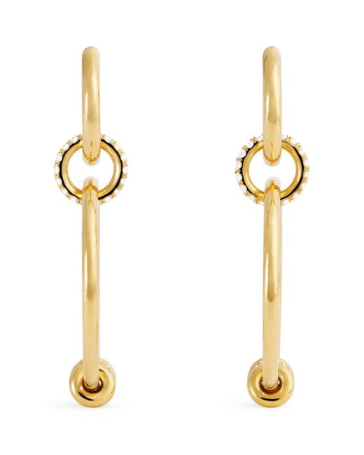 Spinelli Kilcollin Metallic And Diamond Asha Hoop Earrings