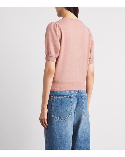 ME+EM Pink Cashmere Cardigan