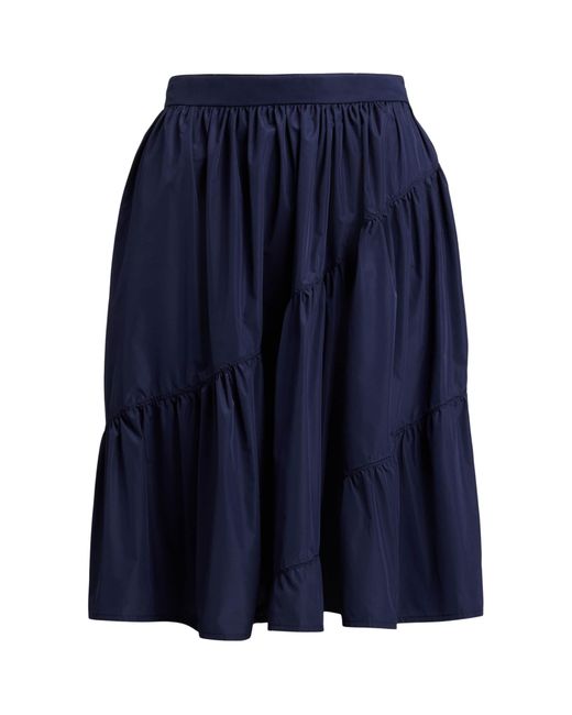 Ralph Lauren Blue Kyle Featherweight Taffeta Skirt