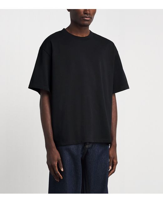 Sandro Black Cotton Oversized T-Shirt for men