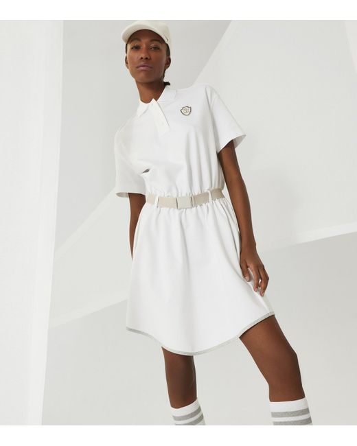【ブルネロクチネリ・BRUNELLO CUCINELLI】SHORT DRESS Brunello Cucinelli Couture Interlock Mini Dress in White