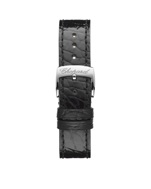Chopard Gray Stainless Steel And Diamond Happy Sport Watch