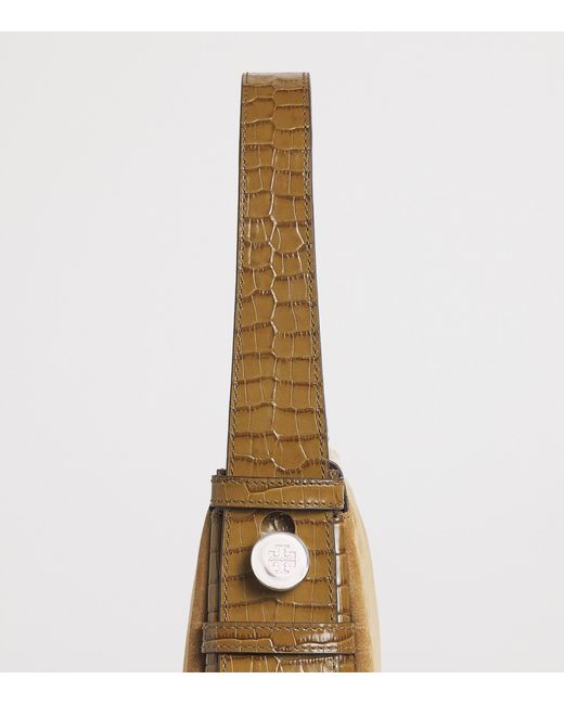 Tory Burch Natural Suede Romy Shoulder Bag