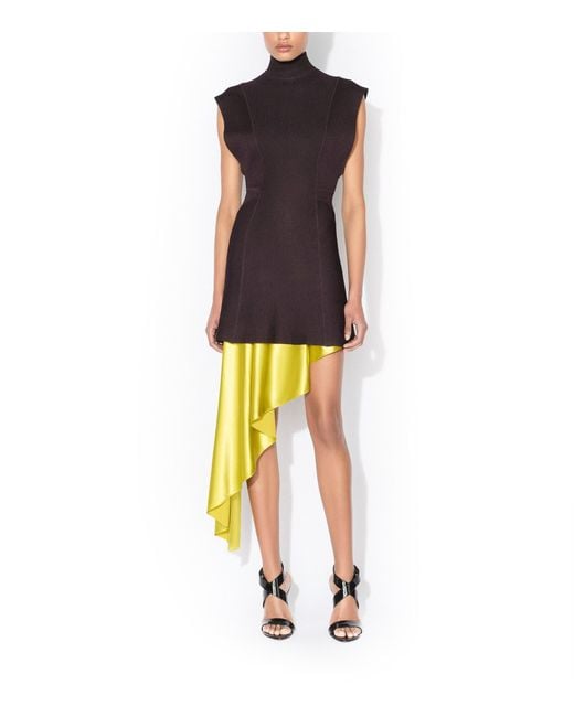 Alaïa Yellow Asymmetric Pointed Skirt