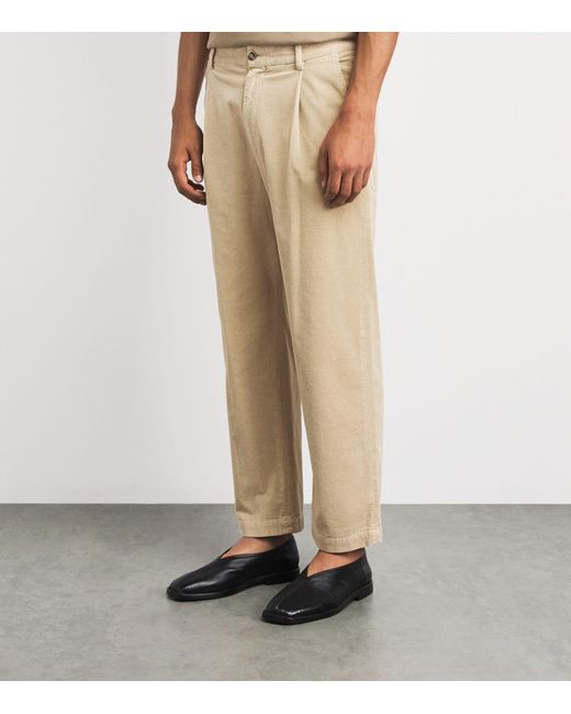 Barena Natural Corduroy Straight Trousers for men