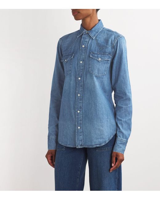 Polo Ralph Lauren Blue Denim Long-sleeve Shirt