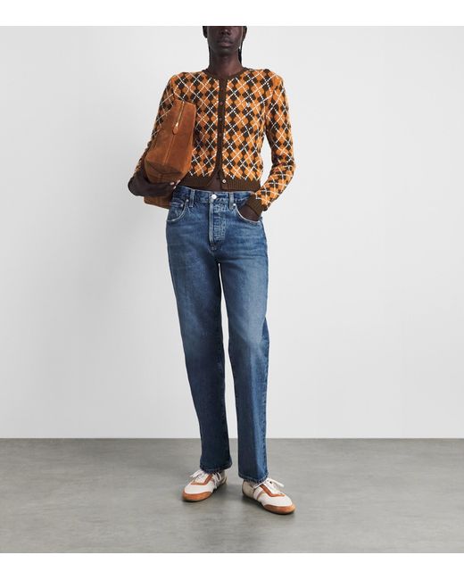 Citizens of Humanity Blue '90S French High-Rise Straight Jeans