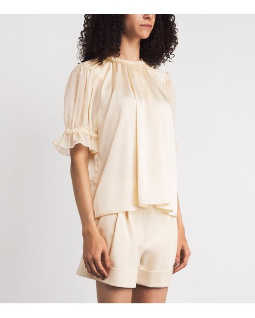 Ulla Johnson Natural Silk Alina Blouse