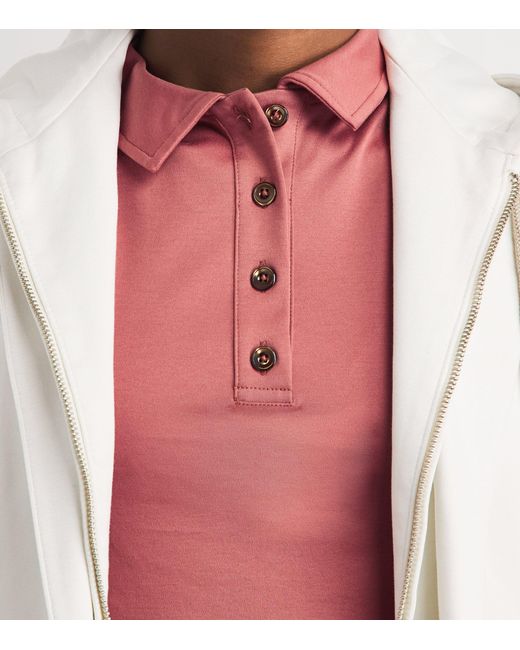 Eleventy Pink Cotton Sleeveless Polo Shirt