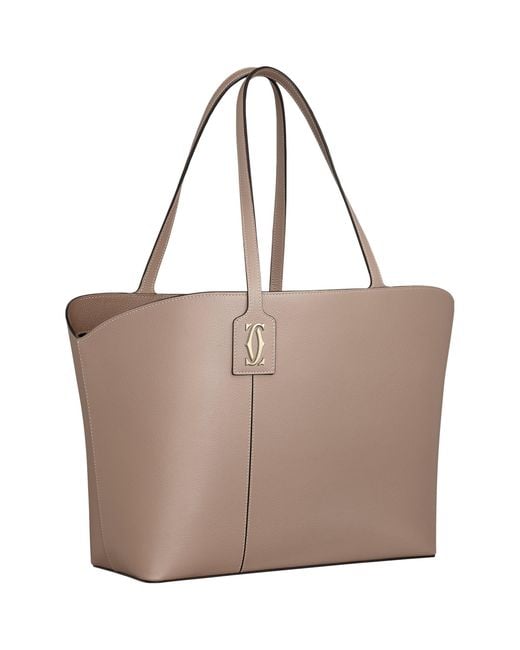 Cartier Brown Leather C De Tote Bag