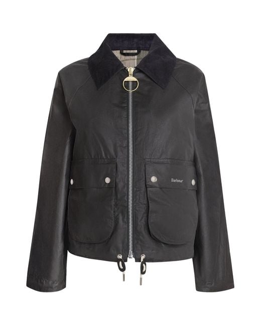 Barbour Black Waxed Marron Jacket