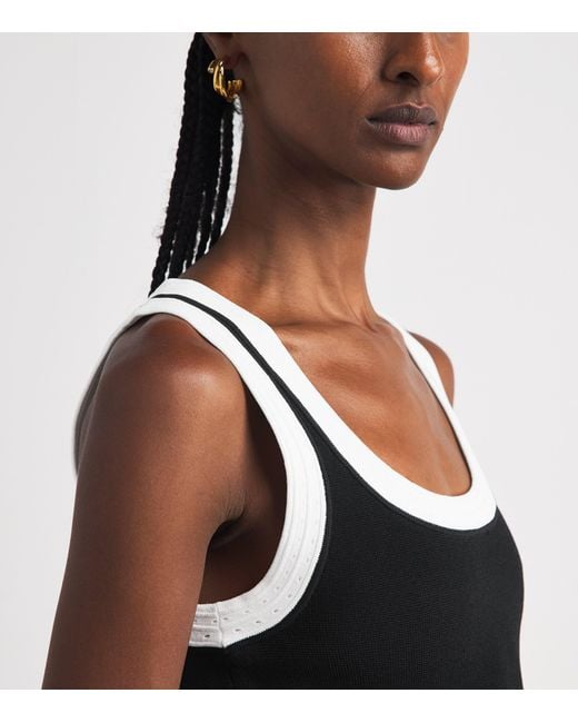 Sandro Black Knitted Tank Top