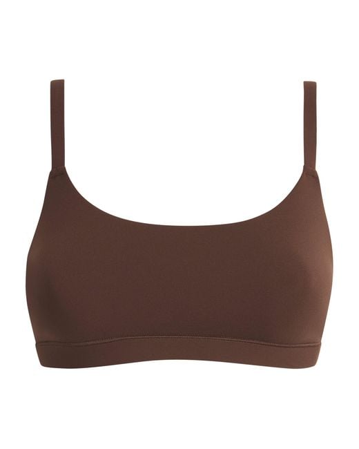 Skims Brown Fits Everybody Scoop-Neck Bralette