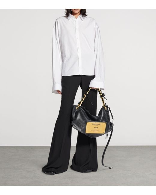 Balenciaga White Cotton Semi-Fitted Shirt