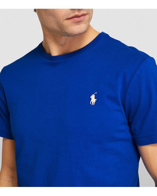 Polo Ralph Lauren Blue Cotton Polo Pony T-shirt for men