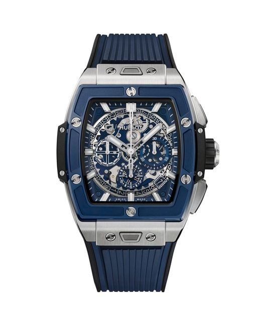 Hublot Blue Titanium Spirit Of Big Bang Chronograph Watch
