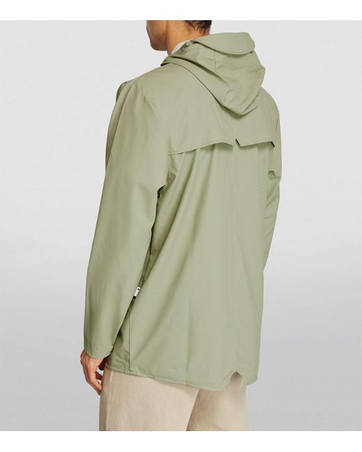 Rains Green Core Rain Jacket for men