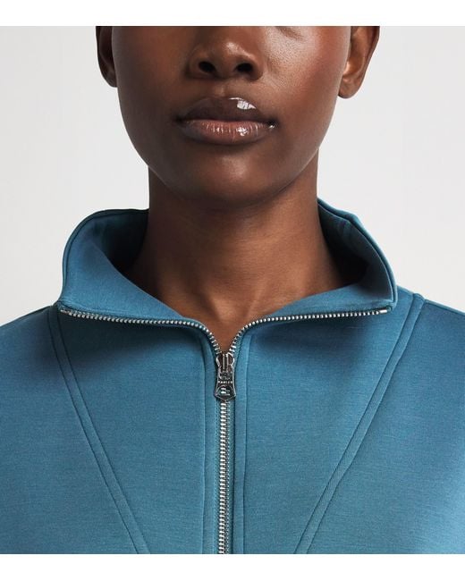 Varley Blue Doublesoft Hawley Half-Zip Sweatshirt