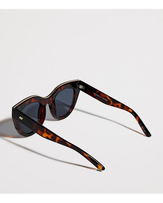 Le Specs Blue Oversized Air Heart Sunglasses for men