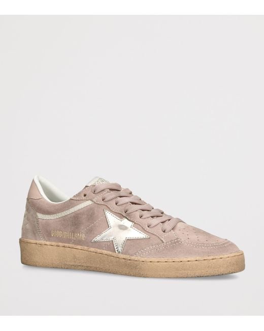 Golden Goose Deluxe Brand Brown Suede Ball Star Sneakers for men