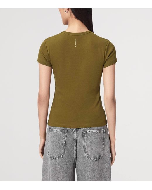 AllSaints Green Organic Cotton Stevie T-Shirt