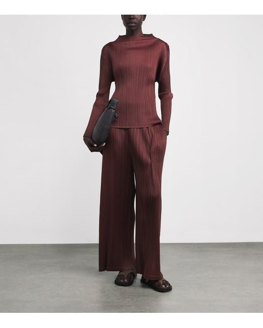Pleats Please Issey Miyake Purple January Monthly Colours Top