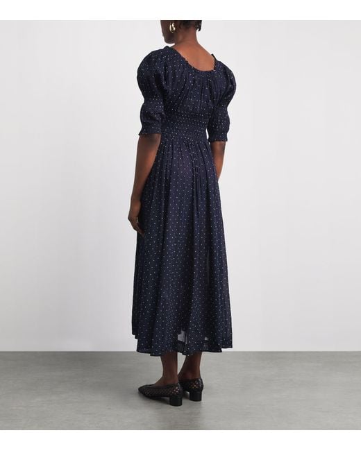doen maxi dress VENUS Button Down | Blue it features a flattering shirred bodice with fixed smocking at the waist that extends into a midi Shop DÔEN Online | Nordstrom