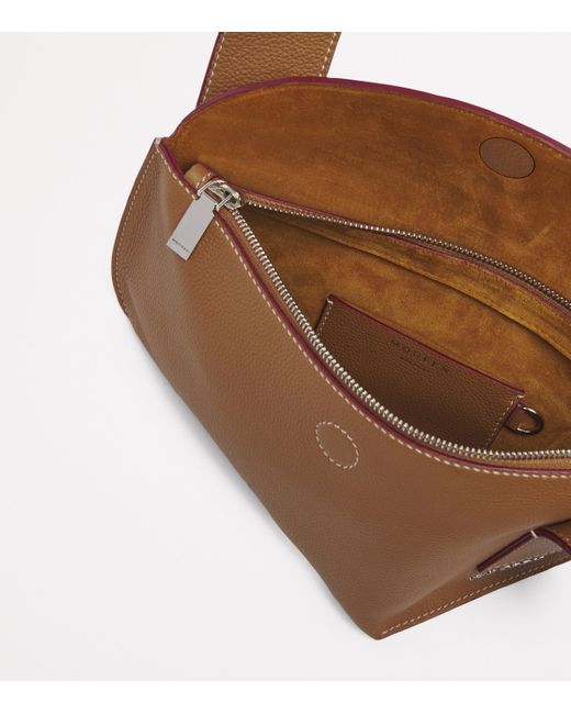 Alexander McQueen Brown Leather The T-Bar Sling Cross-Body Bag
