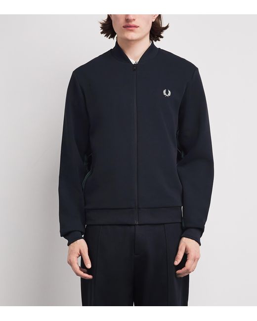 Fred Perry Blue Stripe Tape Track Jacket for men
