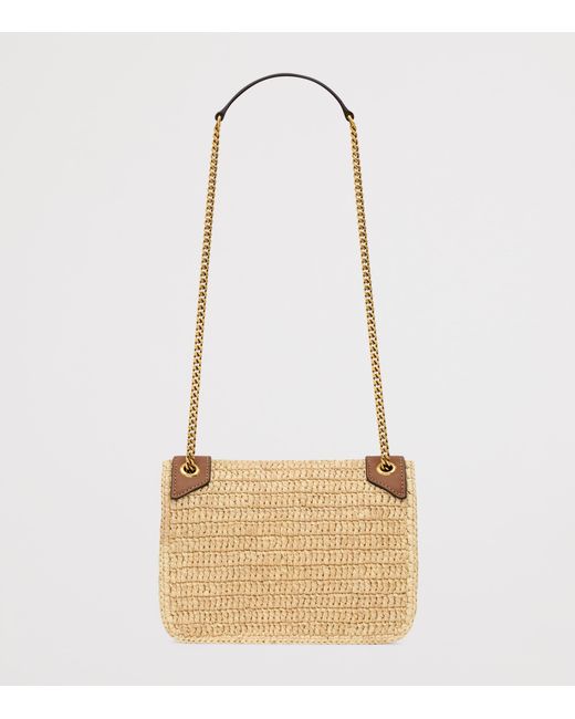 Saint Laurent Natural Mini Raffia Nikki Shoulder Bag