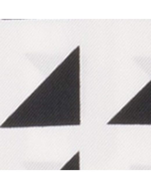 Prada Black Silk Lipstick Triangle Scarf