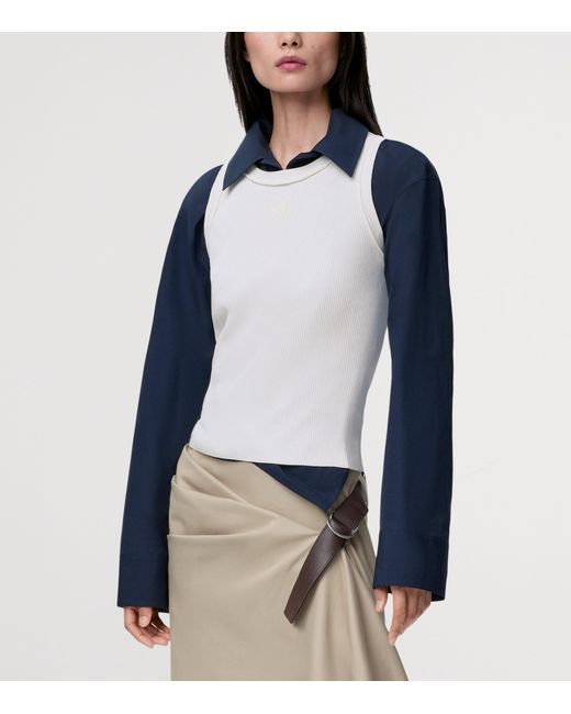 Loewe White Anagram Tank Top