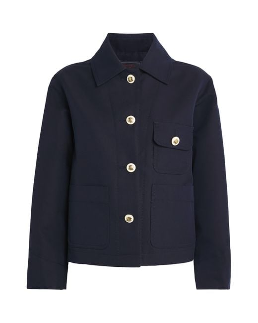 Sandro Blue Cropped Jacket