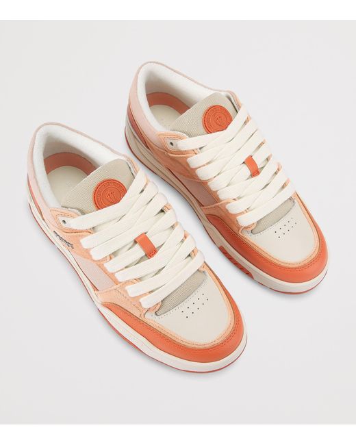 Kurt Geiger Pink Leather Hatton Sneakers for men