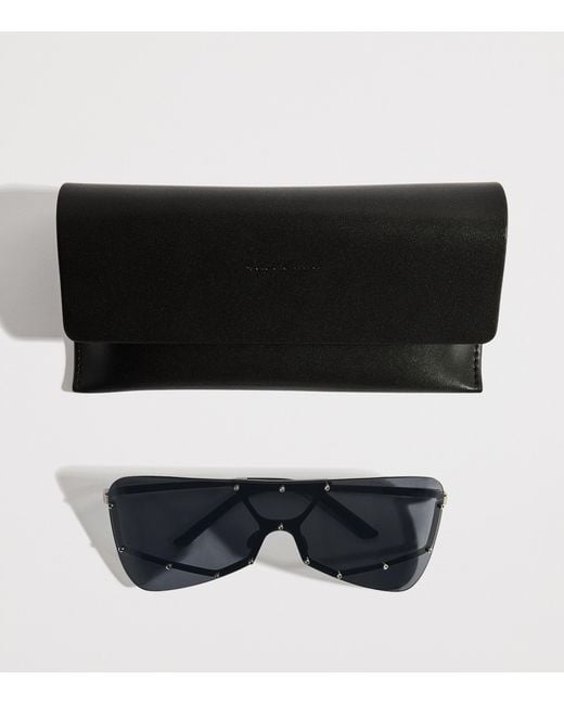 Rick Owens Blue Shield Sunglasses for men