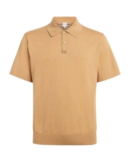 Paul Smith Natural Cotton Artist Stripe Polo Shirt for men