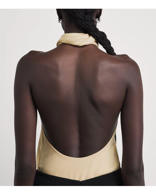 Totême Natural Jersey Halterneck Top