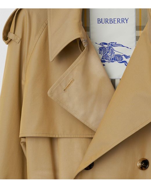 Burberry Natural Long Gabardine Trench Coat