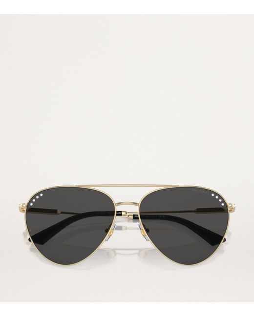 Jimmy Choo Gray Steel Jc4002B Sunglasses
