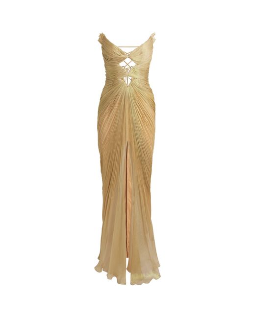 Maria Lucia Hohan Metallic Carmen Gown