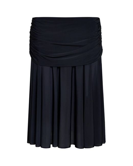 Skims Blue Milky Sheer Midi Skirt