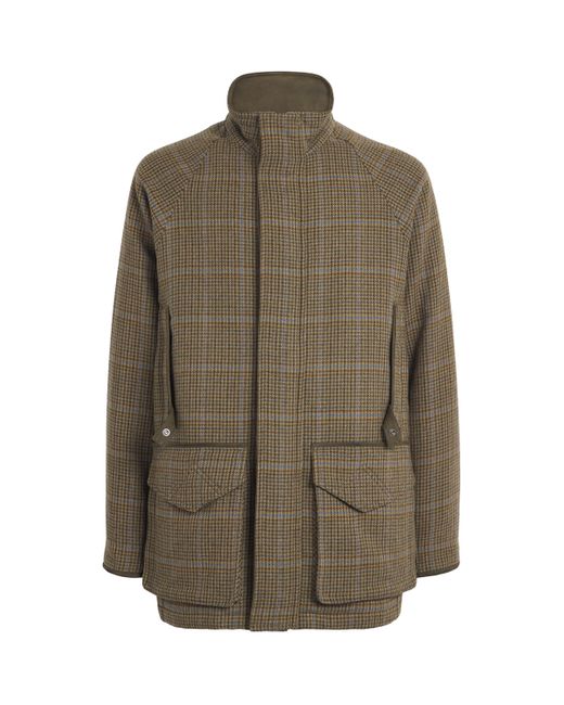 James Purdey & Sons Green Tweed Raglan Tom Field Jacket for men