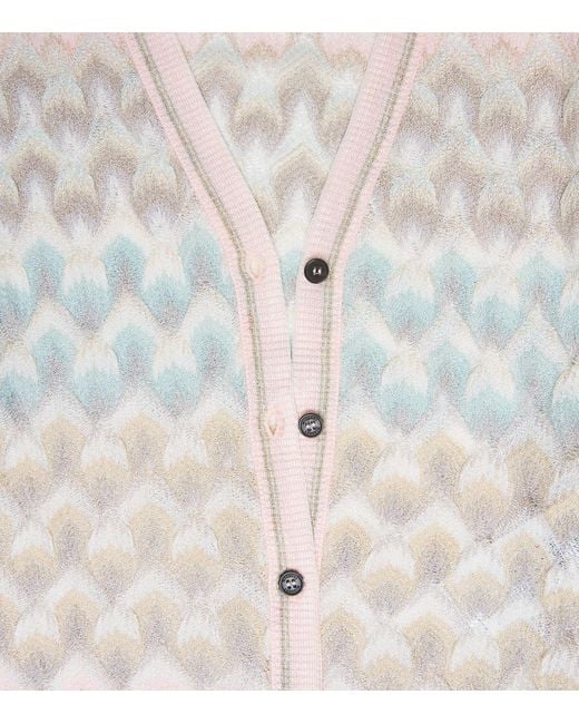 Missoni Multicolor Lamé Lace Motif Cardigan