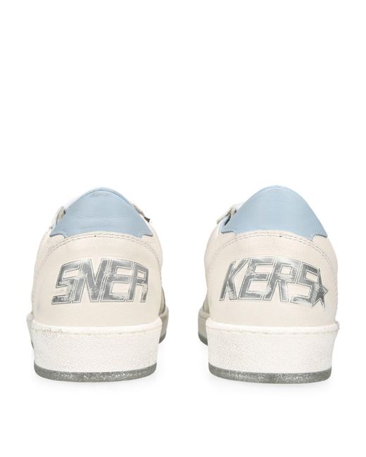 Golden Goose Deluxe Brand White Leather Ball Star Sneakers