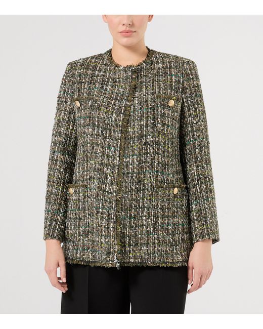 Marina Rinaldi Green Tweed Jacket